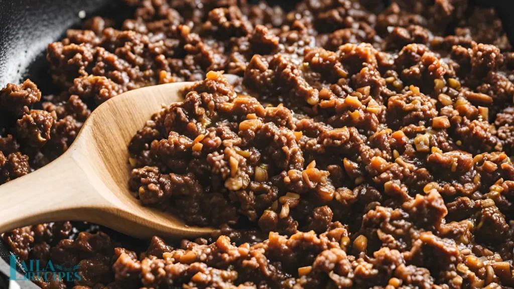 Ingredients for hamburger casserole recipe laid out on a countertop