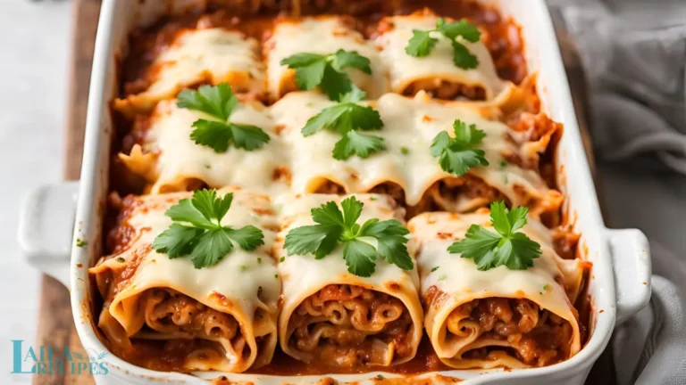 lasagna roll ups with spinach and meat
