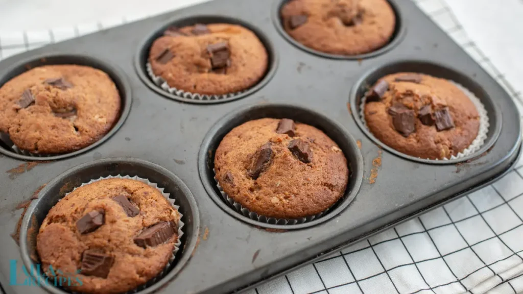 Easy chocolate chip muffin recipe with a moist, tender crumb.